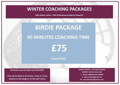 Picture of Birdie Winter Package 2024/25